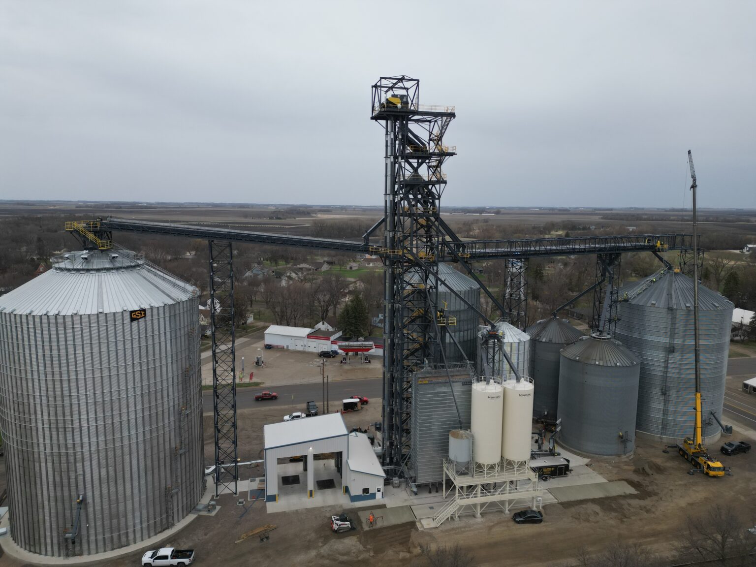 Grain elevator side view